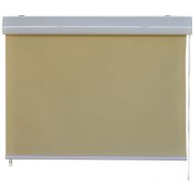 Vertikalmarkise 1.2x2.3 m Balkonmarkise Beschattung von Jet-line Kassettenrollo beige