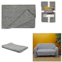 Jete De Canape Gris Anthracite 170x250cm