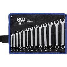 Bgs Technic - jeu de clés mixtes côté à bec avec fonction cliquet 8 - 21 mm 13 pièces bgs 8914