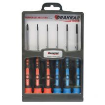 Jeu 6 mini tournevis de précision 60 mm - S15423