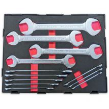 Jeu de 12 cles a fourches de 6x7 a 30x32