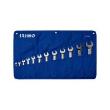 Jeu de 12 clés à fourches doubles dans une pochette - Irimo