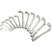 Jeu de 12 cles a pipe debouchees 7 a 24 mm 6X6 pans Sam Outillage 94SDJ12