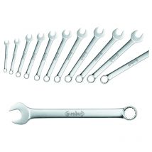 Agi Robur - Jeu de 12 clés mixtes 6 à 17 mm acier chrome vanadium (391453)