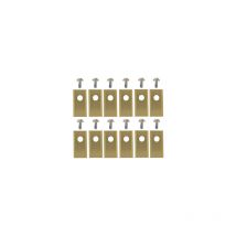 jeu de 12 lames avec traitement titane, adaptables pour tondeuses robot grouw. remplace origine 17933.