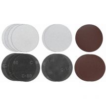 Jeu de 15 abrasifs pour ponceuse girafe 180mm (Grain 80 et 120) - KWB