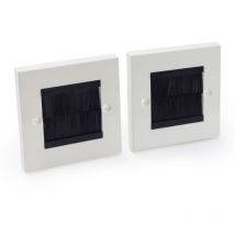 Oneconcept - Jeu de 2 cache-câbles env.86 x 86 mm