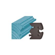 Jeu De 2 Contre-fers Profilés A239 Avec Acier Haute Qualité - Taille 48 X 5,3 Mm - Entraxe 24 Mm - Épaisseur 5,3 Mm - Compatible Porte-outils 50 Mm De