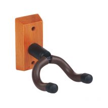 Jeu de 2 crochets pour guitare, support mural pour guitare en bois dur, support mural pivotant pour guitare avec vis pour guitares acoustiques et