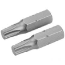 Jeu de 2 embouts torx S2 T27X25MM Tolsen