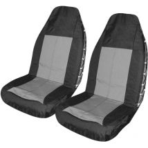2erSET xl schwarze Vordersitzbezüge Peraline