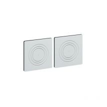 Jeu de 2 obturateurs pour prédécoupes latérales Hager FD00P4