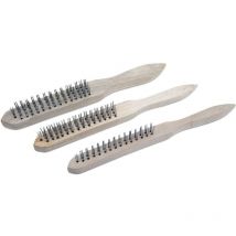 Jeu de 3 brosses metalliques a main assorties