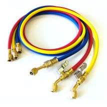 Jeu De 3 Flexibles 1/4 X 1/4 L150 Cm + Vanne D'Arrêt Ch60-45r Linstrument 2006647