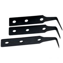 Jeu de 3 lames pointes courbes pour couteau découpe pare-brise - Bahco