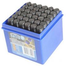 Chiffres et lettres 5 mm a frapper - lot de 36