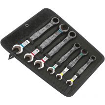 6000/6002 Joker Set 6pcs Jeu de clés mixtes à cliquet et à fourche - Wera