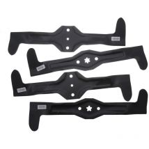 Jardiaffaires - Jeu de 4 lames pour autoportée ayp coupe 107cm éjection arrière