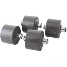 Clas - Jeu de 4 roues fixes ø50x36mm pour cric rouleur oh 6020 - sa 6020 Equipements