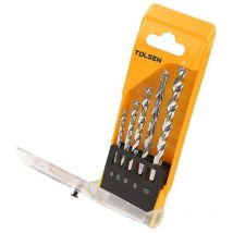 Jeu de 5 forets mixtes pour mur 4-5-6-8-10MM Tolsen