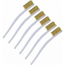 Jeu de 6 Brosses à Dent en Fil de Cuivre - Manche en Plastique Incurvé