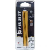 Jeu de 6 lames à chantourner 127x0,40x0,85mm Longueur 127 mm, Largeur 0,40 mm, Nombre de dents 35 tpi ,