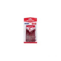 Workpro - Jeu de 6 tournevis de précision en acier au carbone à pointes phosphatées