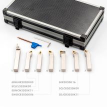 Mw-tech - Jeu de 7 outils à plaquette carbure 20 x 20 mm DBS0720