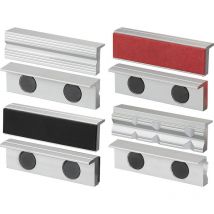 Jeu de 8 cache-mors magnetiques en aluminium pour etau de 125mm Fervi 0520/125s