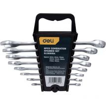 Jeu de 8 cles mixtes de 6 - 8 - 10 - 12 - 14 - 15 - 17 et 19 mm