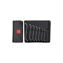 Jeu de 8 clés polygonales doubles cetaform 6x7 à 20x22mm