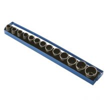Jeu de 8 douilles hexagonales 10 - 38 mm a impact 1/2 Fervi si4e3n013