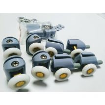 Azura Home Design - Jeu de 8 roulettes pour cabine de douche