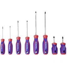 Workpro - 8 tlg universel Jeu de tournevis PH0, PH1, PH2