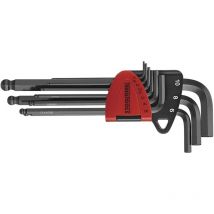 Jeu de 9 clés Allen à tête sphérique 1,5 à 10 mm Teng Tools 1499MM