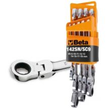 Beta Tools - Beta 142SN/SC9 Jeu de clés à cliquet combinées