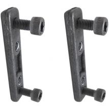 Micel - Jeu de régulateur de plaque pour profil de store TLD25 92595 Zamak - Finition naturelle - Dimensions: 65x14,50x6mm