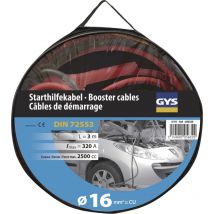 GYS - Cables démarrage 320A - 3m/16mm² - Pinces isolées 056329