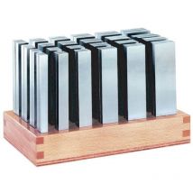 Jeu de cales parallèles no. 6348P contenu 24 paires taille 150 précision longueur 150 mm