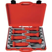 Jeu de chasse-goupilles 6 pièces 2-3-4-5-6-8 mm boîte en plastique