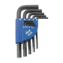 Schlüsselsatz 6-kant - 9-teilig auf Halter - 866406 - Bost