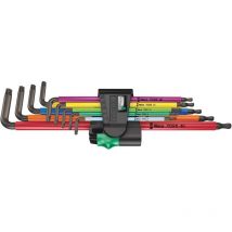 967/9 tx xl torx intérieur Jeu de clés mâles coudées t 8, t 9, t 10, t 15, t 20, t 25, t 27, t 30, t 40 9 pièces - Wera
