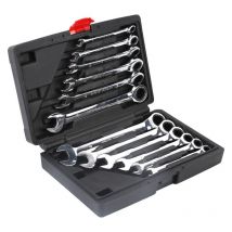 Jeu de clés mixtes 12 pièces 8-19 mm 1 set Jeu de clés mixtes à cliquet métriques