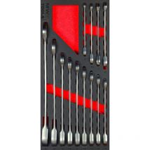 Mw Tools - Jeu de clés mixtes à cliquet 8-24mm 13 pièces module en mousse pour servante d'atelier MWCOR82413