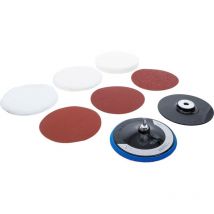 Jeu de disques de polissage et ponçage ø 180 mm 8 pièces