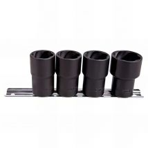 Jeu de 4 douilles 1/2 hélicoïdales 21-22-23-27mm - King Tony