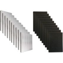 Noaton - Jeu de filtres de remplacement 10 hepa + 10 Carbon Compatible avec Philips AC2889, AC2887, AC2882, AC3829/10