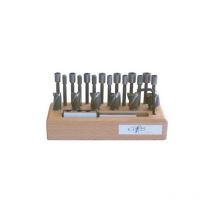 Format - Jeu de fraises à lamer à pilote interchangeable dans un socle en bois, Taille : 1, Capacité de lamage 14,5-24,5 mm