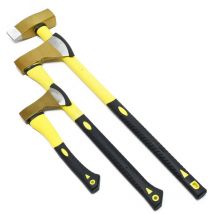 Wiltec - Set 3 haches – longueur de manche 360 mm, 700 mm, 880 mm – Hachette Hache merlin Hache à fendre – Poignée antidérapante – Sylviculture