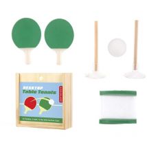Kikkerland - Jeu de Mini Ping-Pong de table Naturel - Naturel